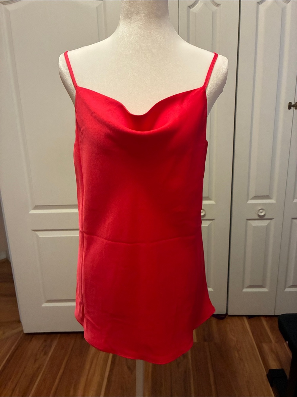 Cato Red Cowl Neck Spaghetti Strap Camisole